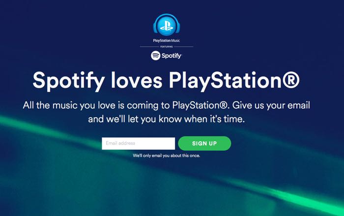 will ps4 screensaver start with spotify