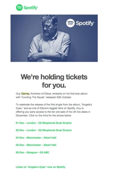 Spotify is sending marketing emails an artist's top fans again… - Music Business