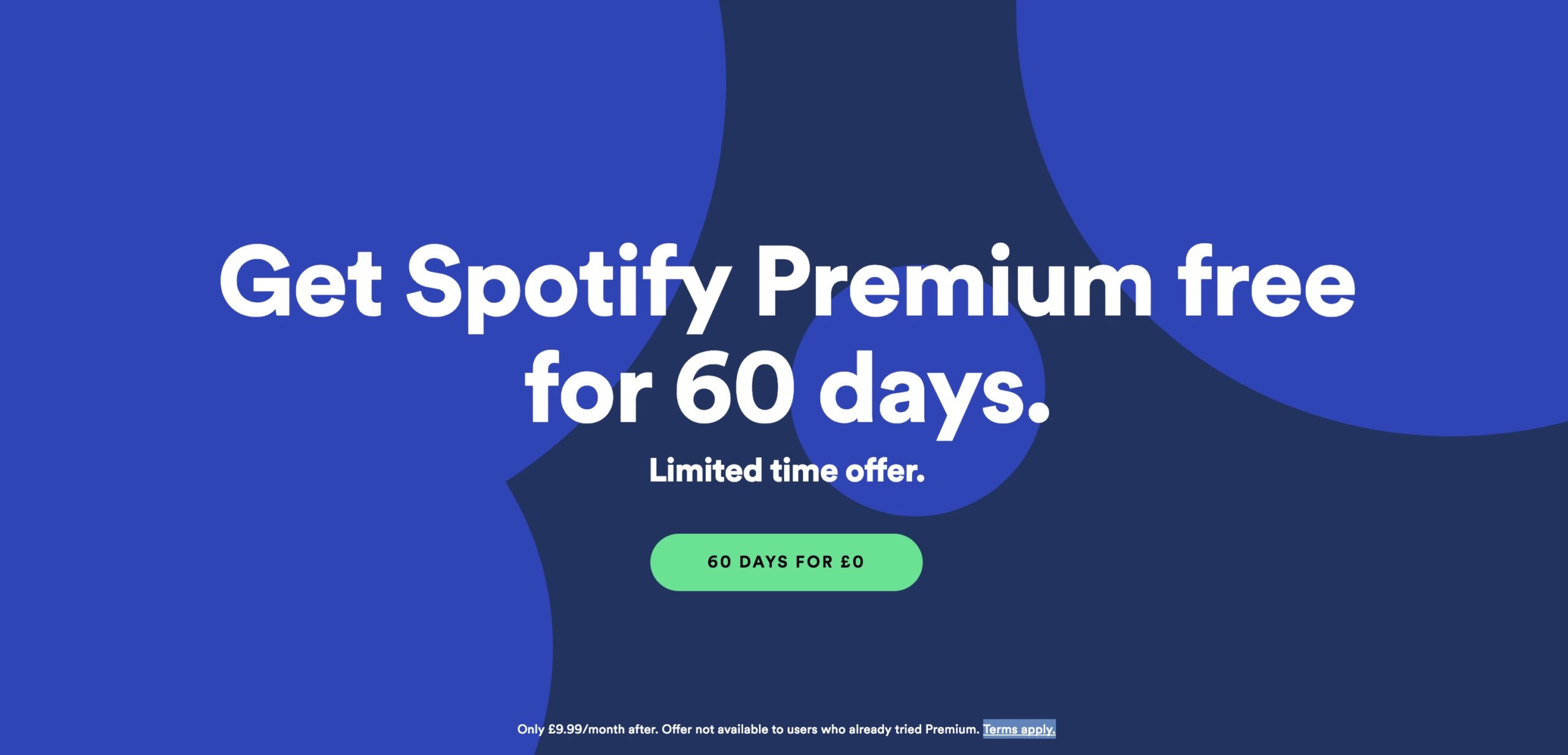 Spotify premium free 60 days