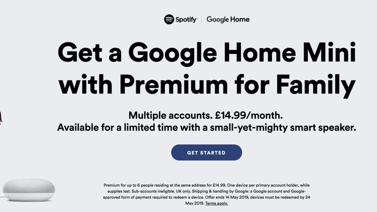 Free google home shops with spotify