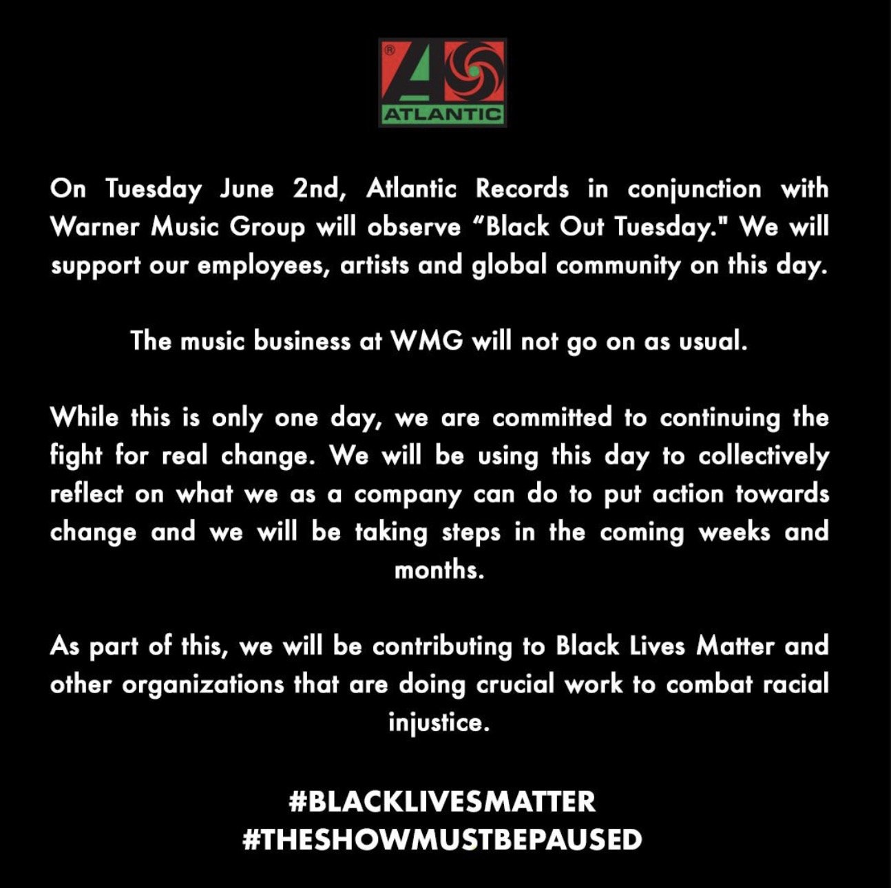 What Is Blackout Tuesday June 2 2020